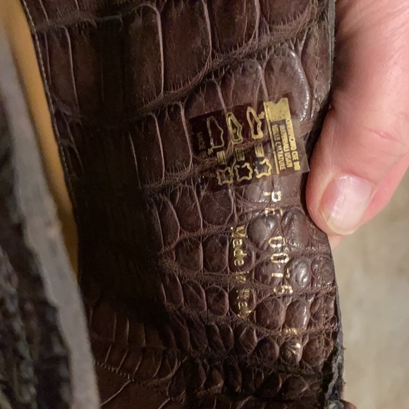 Louis Vuitton brown alligator boots main image 11